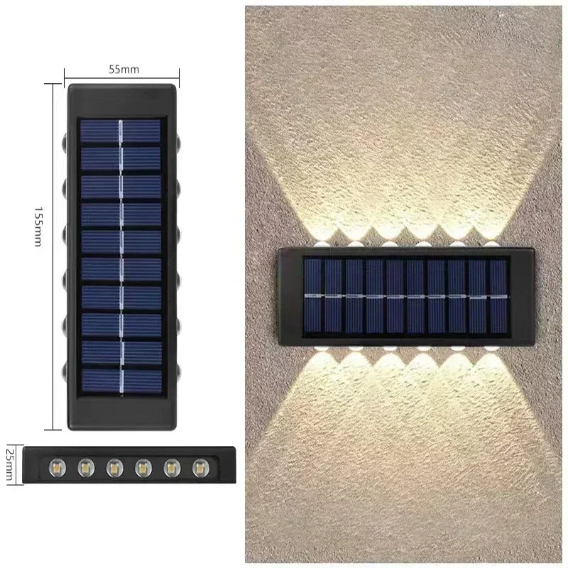 Solar Up Down Wall Light Outdoor
