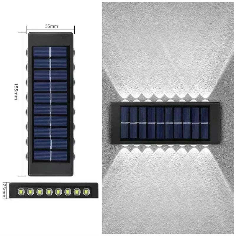 Solar Up Down Wall Light Outdoor