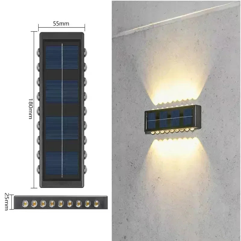 Solar Up Down Wall Light Outdoor