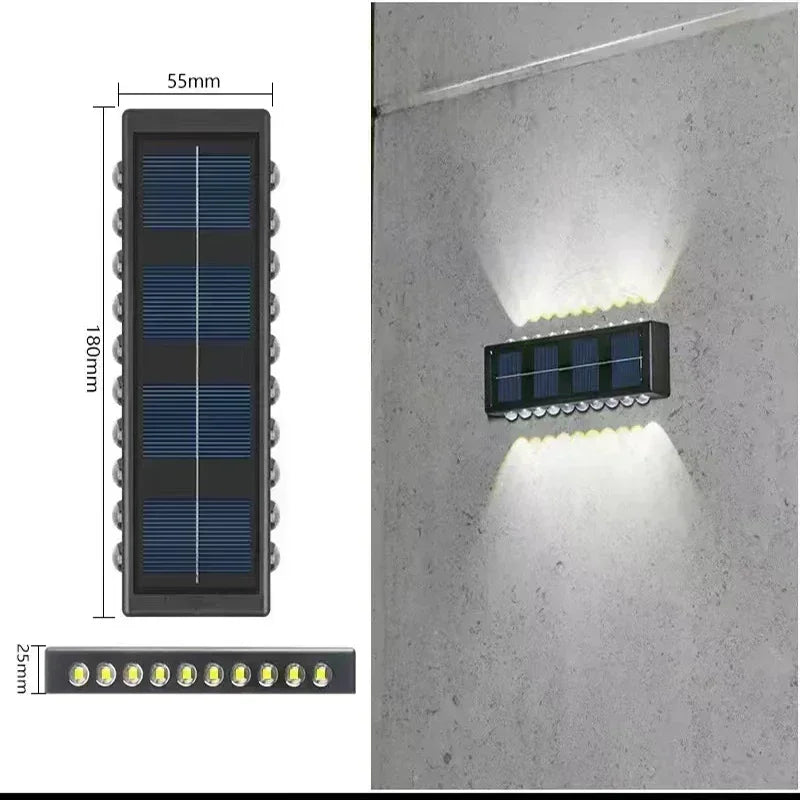 Solar Up Down Wall Light Outdoor