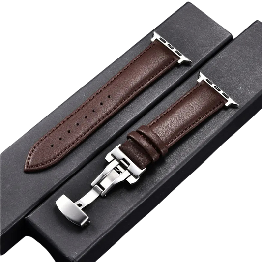 Leather Apple Watch Strap with Clasp