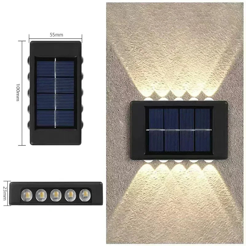 Solar Up Down Wall Light Outdoor