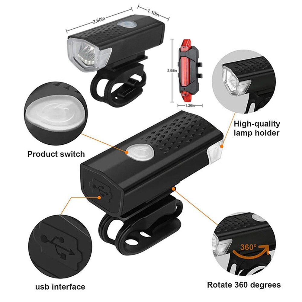 LED Bike Light Set