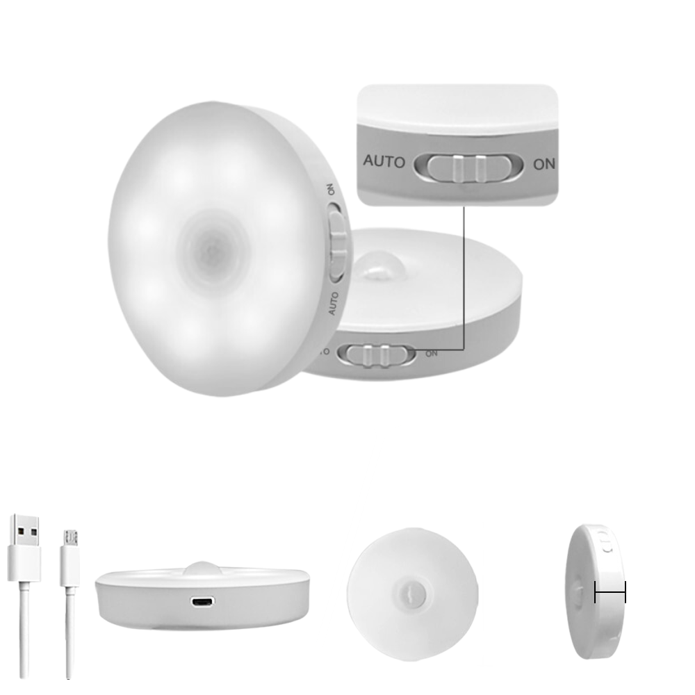 Round Motion Sensor LED Night Light