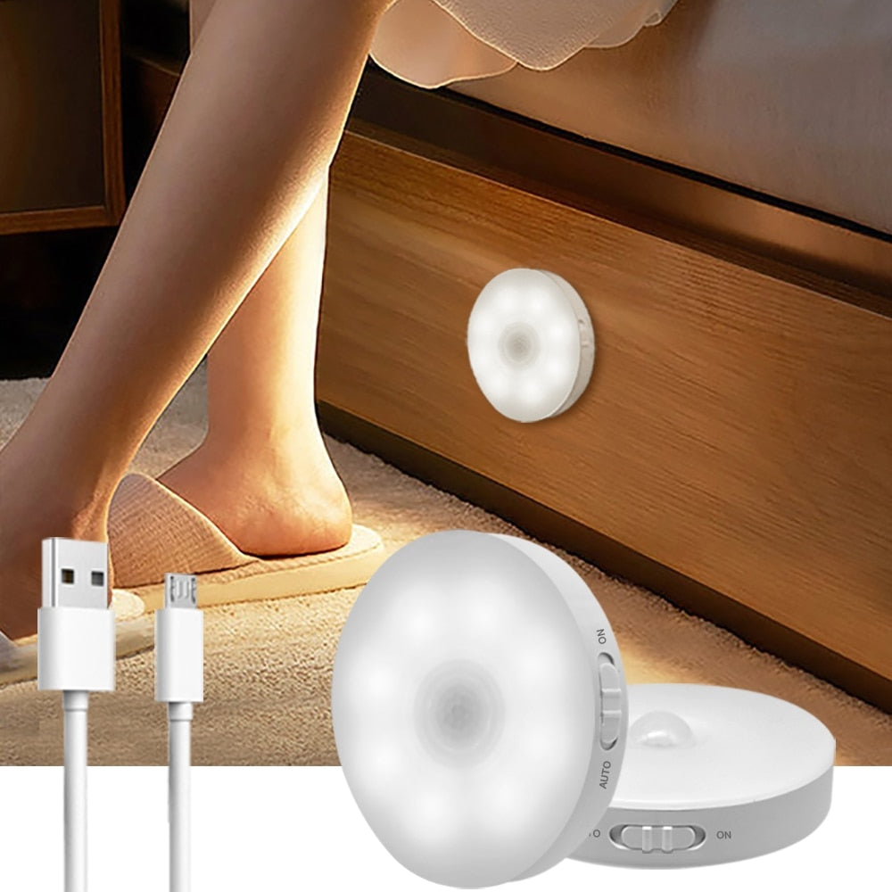 Round Motion Sensor LED Night Light
