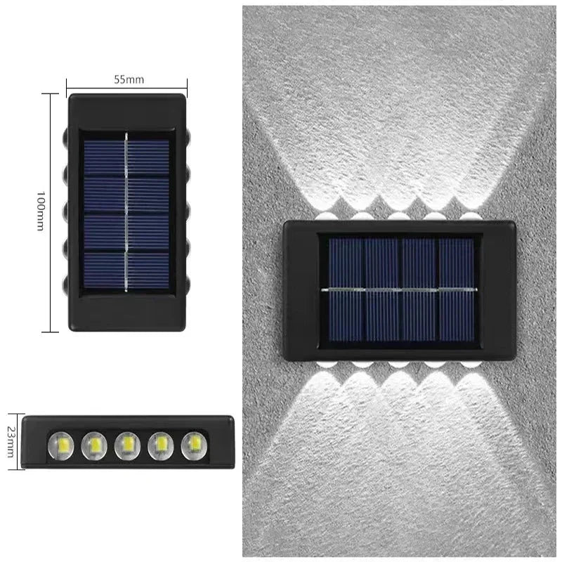 Solar Up Down Wall Light Outdoor