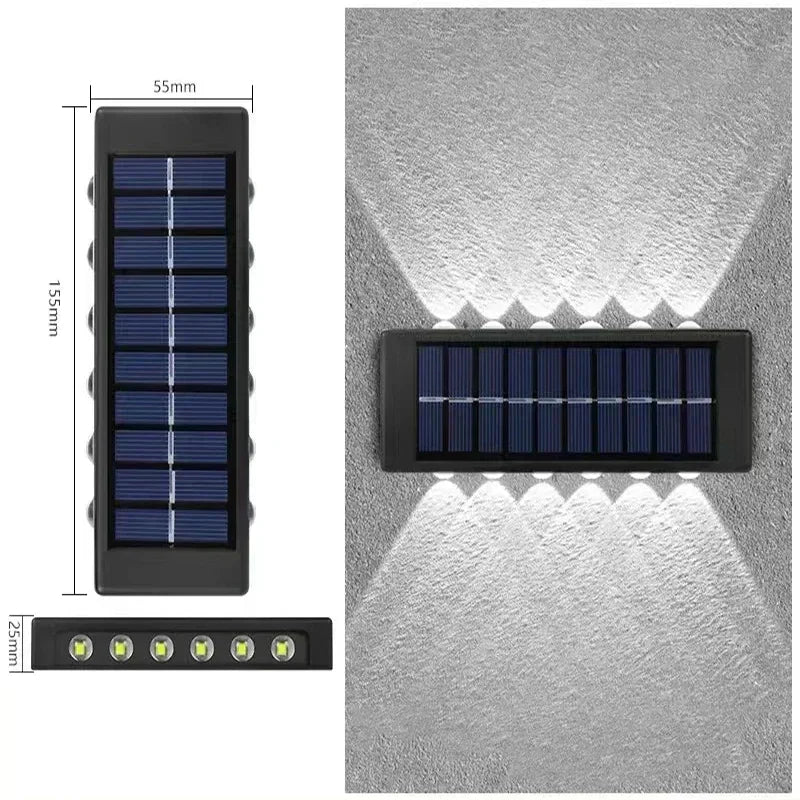 Solar Up Down Wall Light Outdoor
