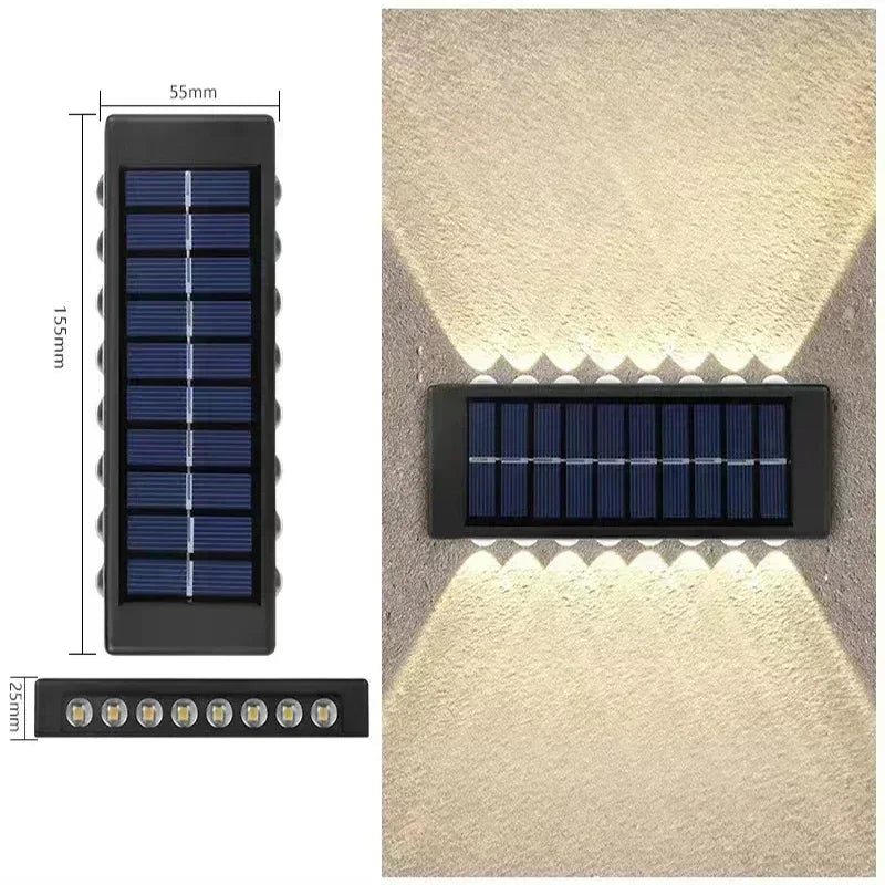 Solar Up Down Wall Light Outdoor