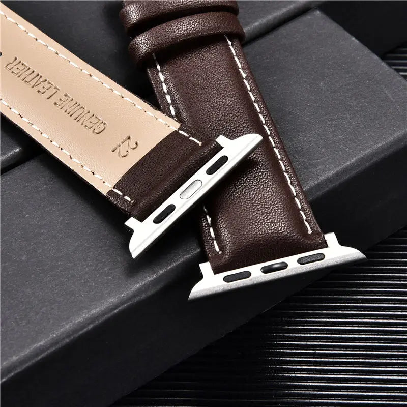 Leather Apple Watch Strap with Clasp