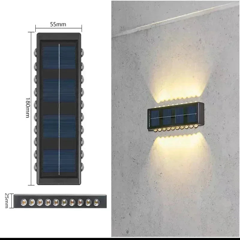 Solar Up Down Wall Light Outdoor