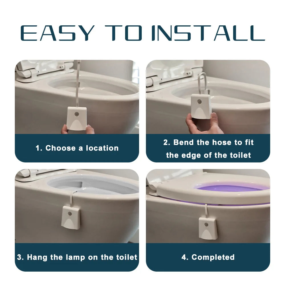 Smart Motion Sensor Toilet and Foot Night Light