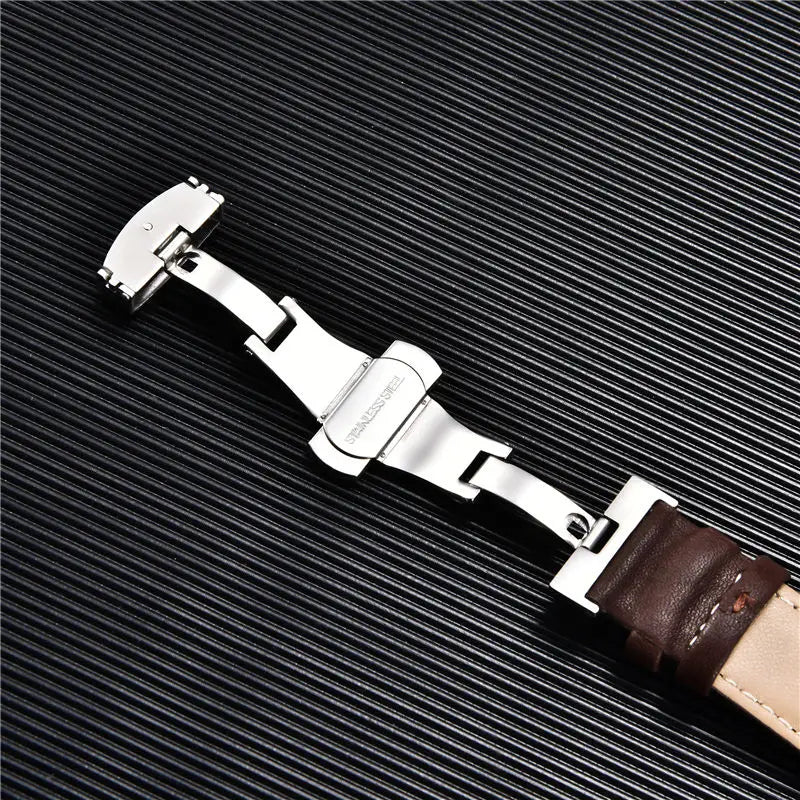 Leather Apple Watch Strap with Clasp