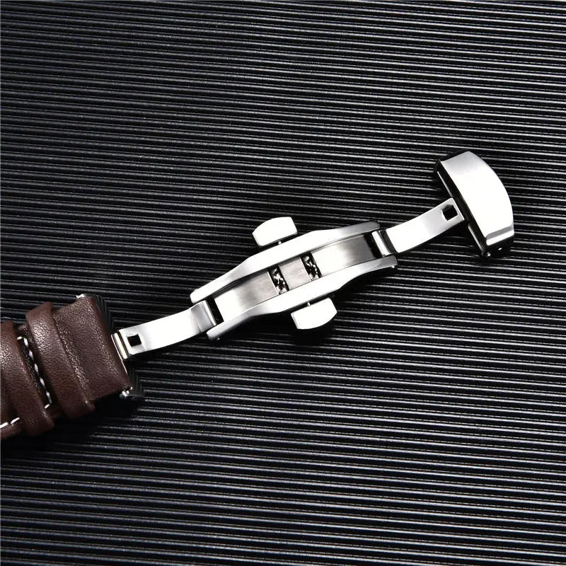 Leather Apple Watch Strap with Clasp