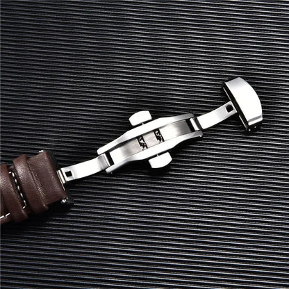 Leather Apple Watch Strap with Clasp