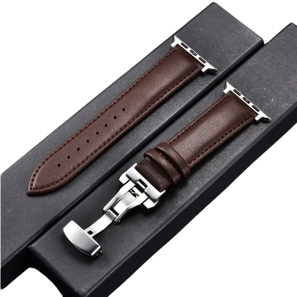 Leather Apple Watch Strap with Clasp