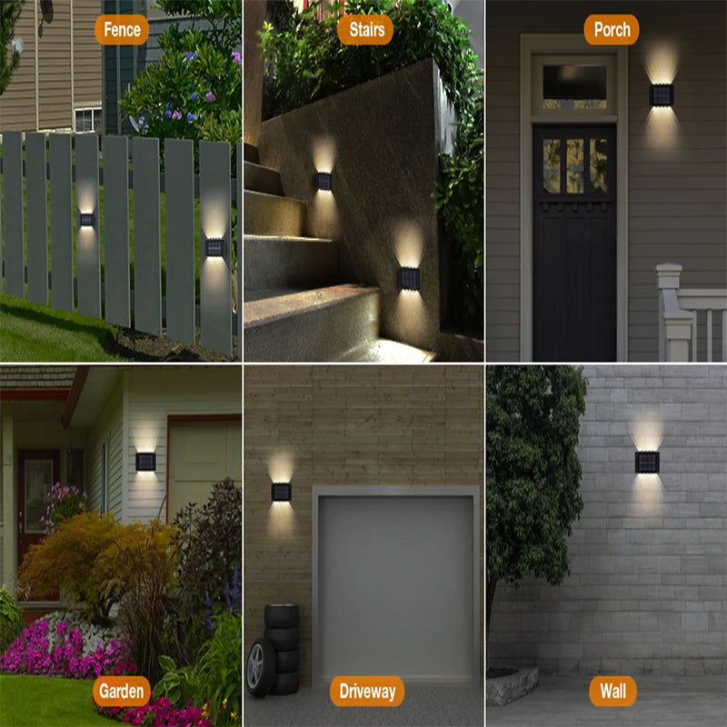 Solar Up Down Wall Light Outdoor