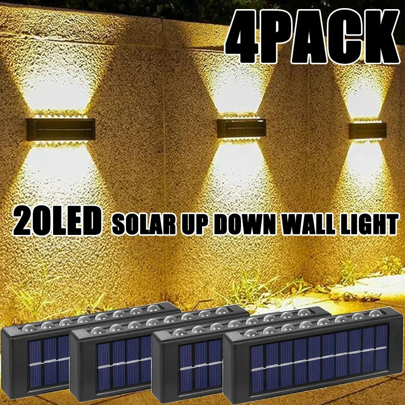 Solar Up Down Wall Light Outdoor