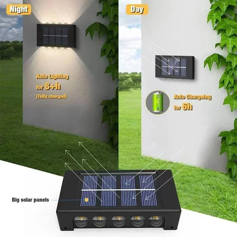 Solar Up Down Wall Light Outdoor