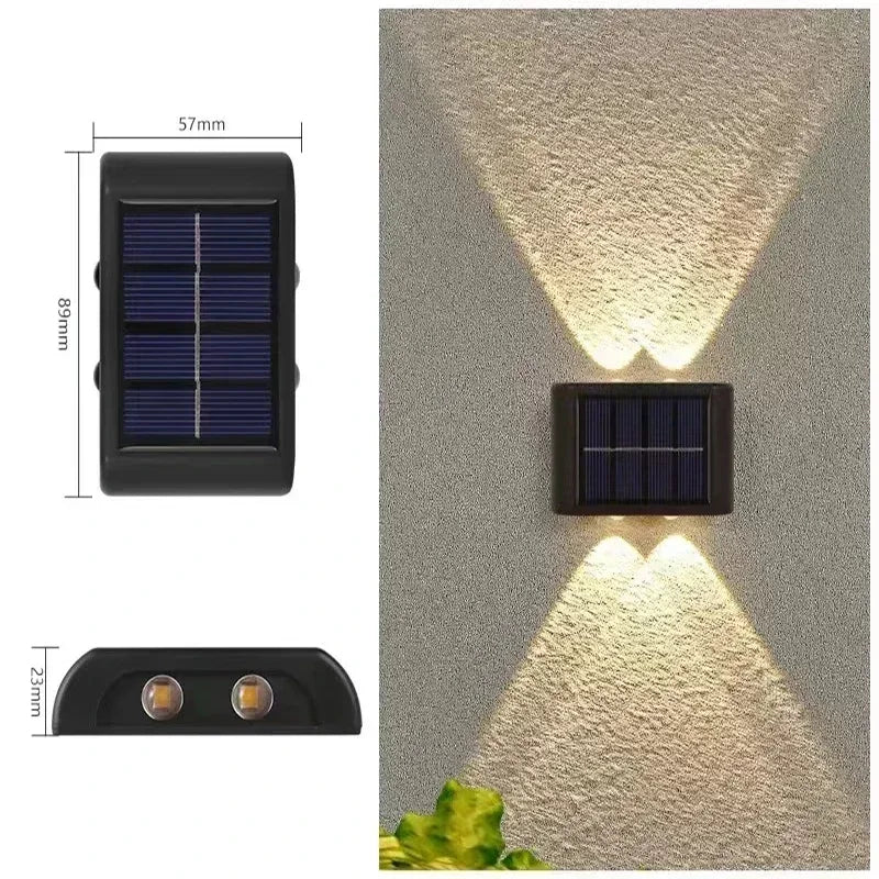 Solar Up Down Wall Light Outdoor