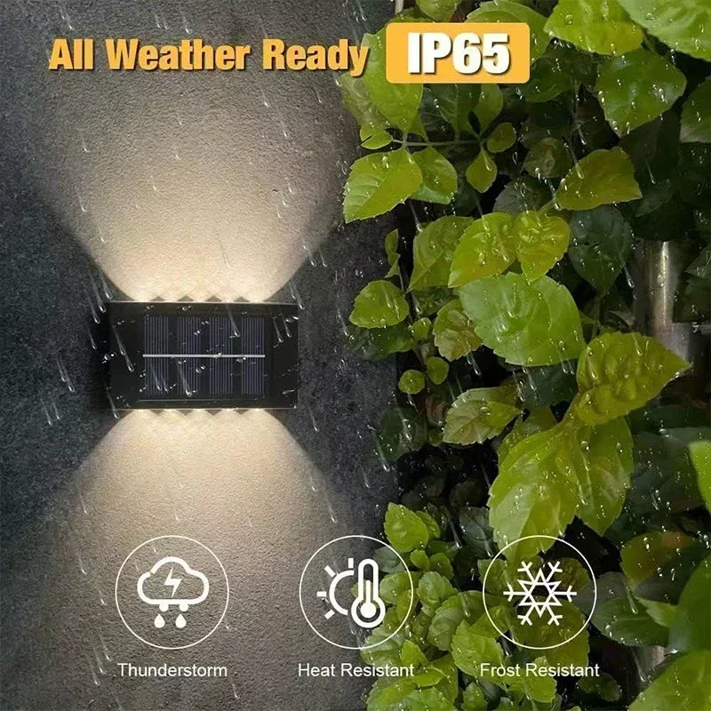 Solar Up Down Wall Light Outdoor