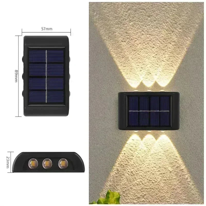 Solar Up Down Wall Light Outdoor