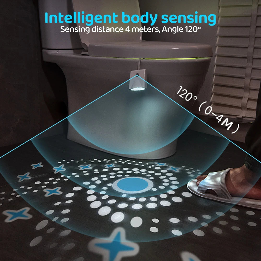 Smart Motion Sensor Toilet and Foot Night Light