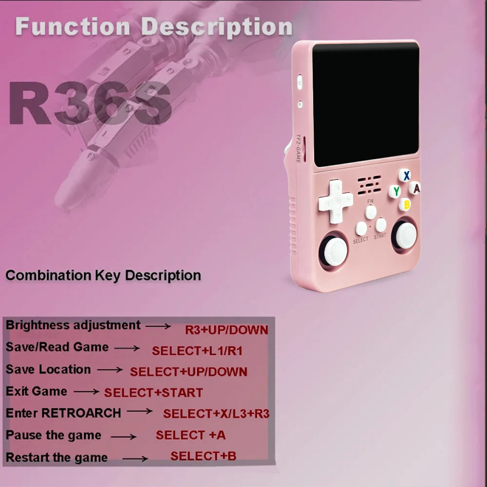 R36S Handheld Game Console