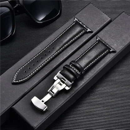 Leather Apple Watch Strap with Clasp