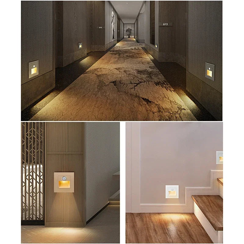 Recessed Motion Sensor Stair Lights