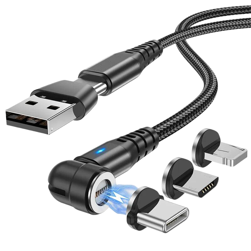 Universal Magnetic Fast Charger with 540° Rotation