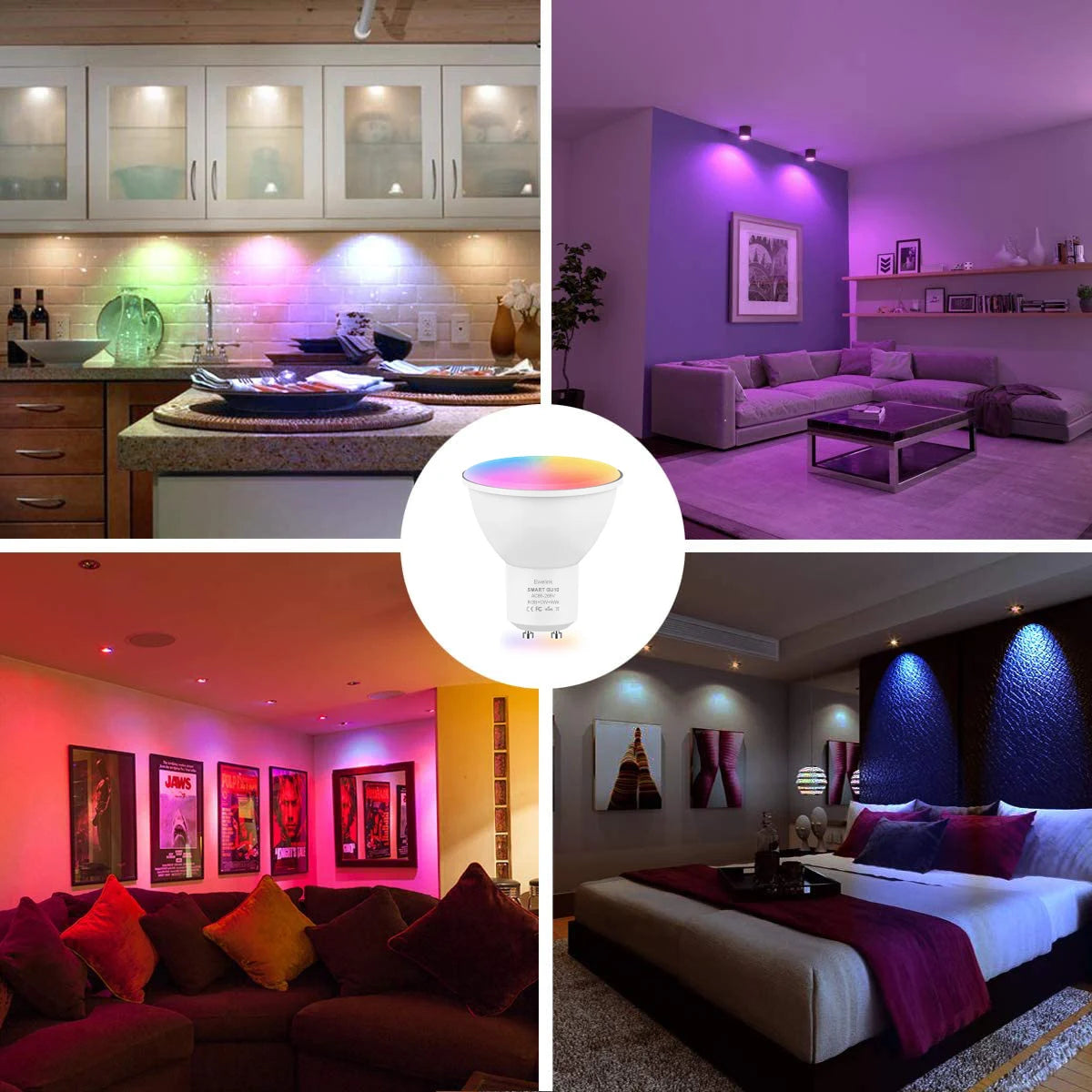 Tuya WiFi GU10 Smart LED Bulb