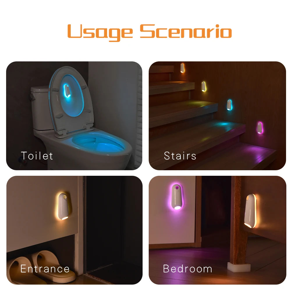 Smart Motion Sensor Toilet and Foot Night Light