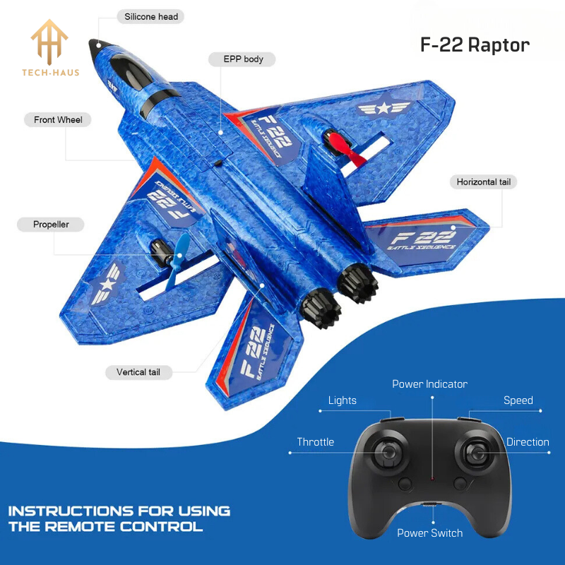 RC Fighter Jet Plane F-22 Raptor and Sukhoi Su-27