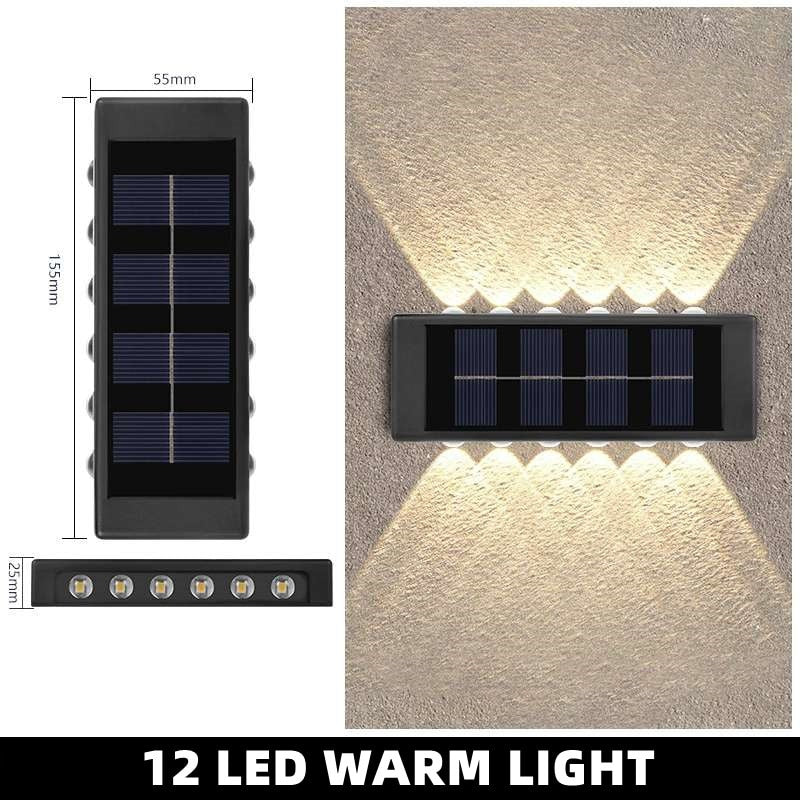 Up & Down Outdoor Solar Wall Light