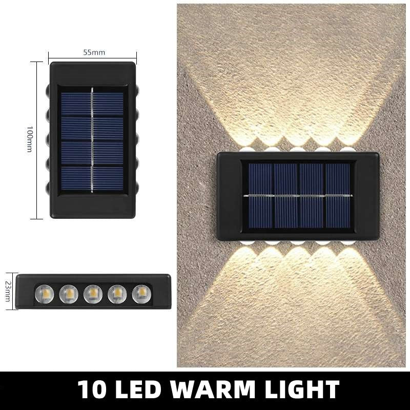 Up & Down Outdoor Solar Wall Light