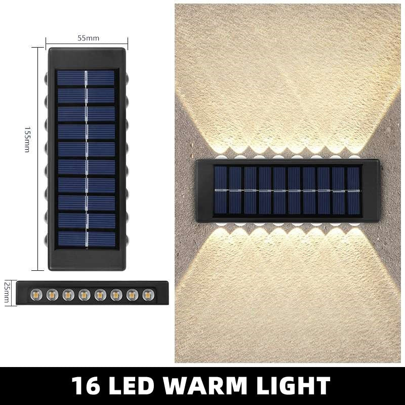 Up & Down Outdoor Solar Wall Light