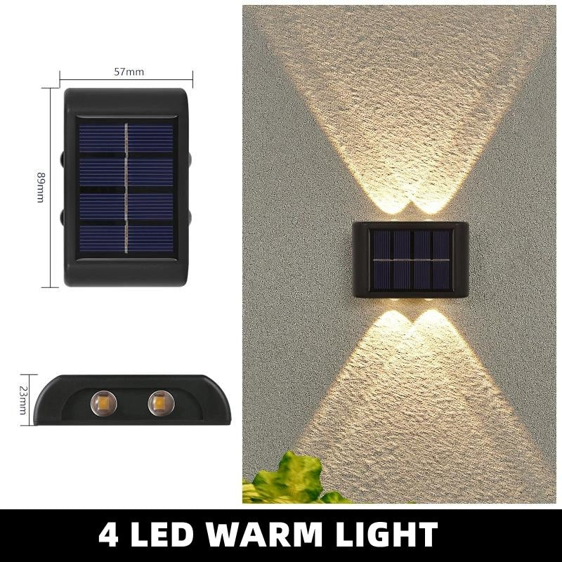 Up & Down Outdoor Solar Wall Light