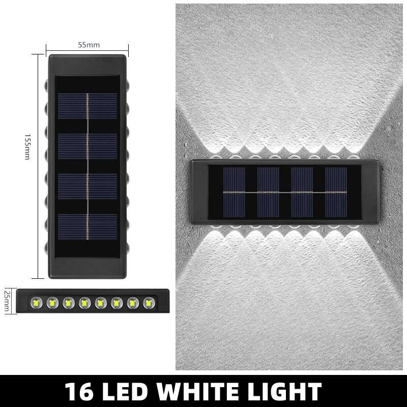 Up & Down Outdoor Solar Wall Light