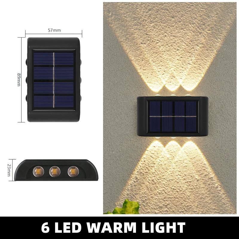 Up & Down Outdoor Solar Wall Light