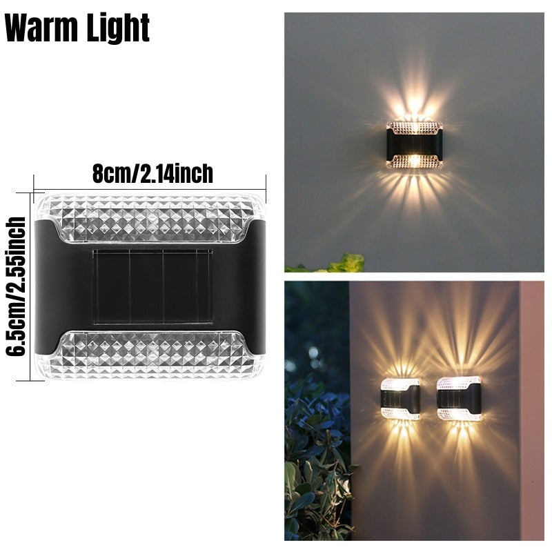 Up & Down Outdoor Solar Wall Light