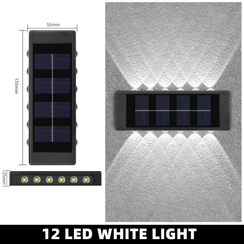 Up & Down Outdoor Solar Wall Light