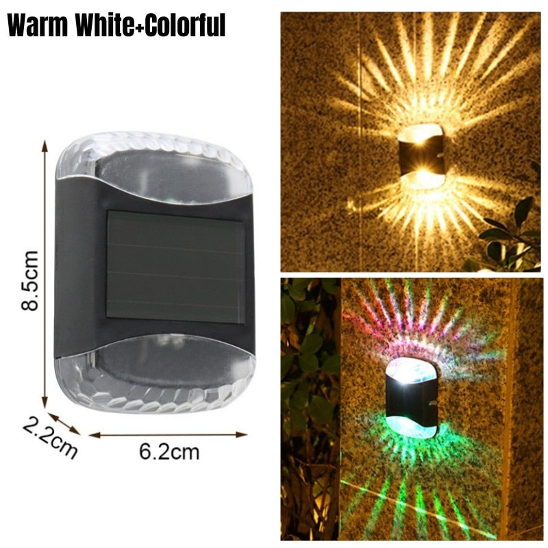 Up & Down Outdoor Solar Wall Light