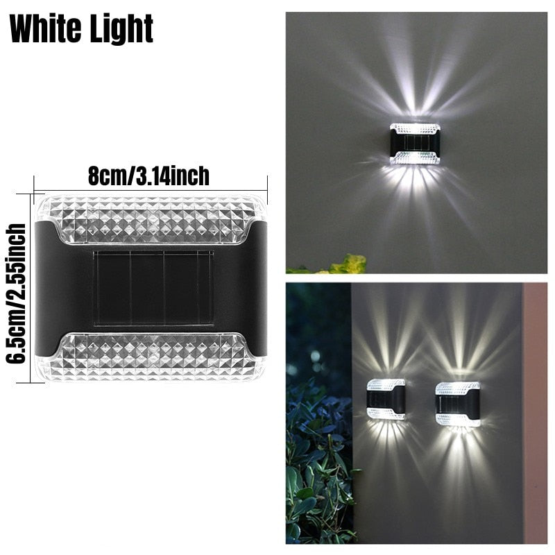 Up & Down Outdoor Solar Wall Light