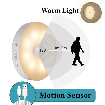 Round Motion Sensor LED Night Light