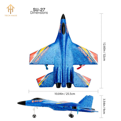 RC Fighter Jet Plane F-22 Raptor and Sukhoi Su-27