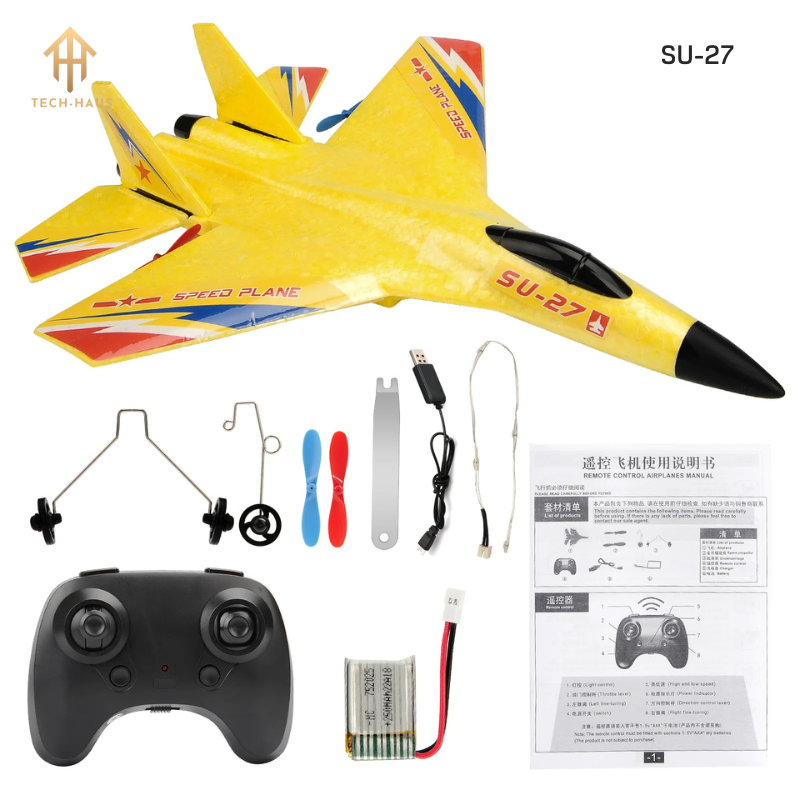 RC Fighter Jet Plane F-22 Raptor and Sukhoi Su-27