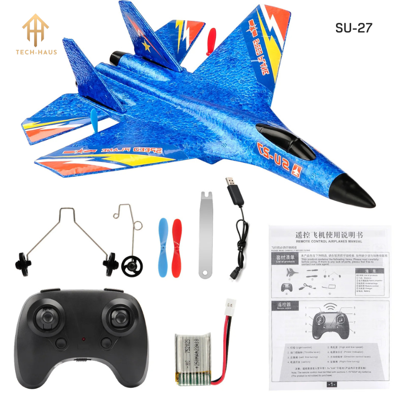 RC Fighter Jet Plane F-22 Raptor and Sukhoi Su-27