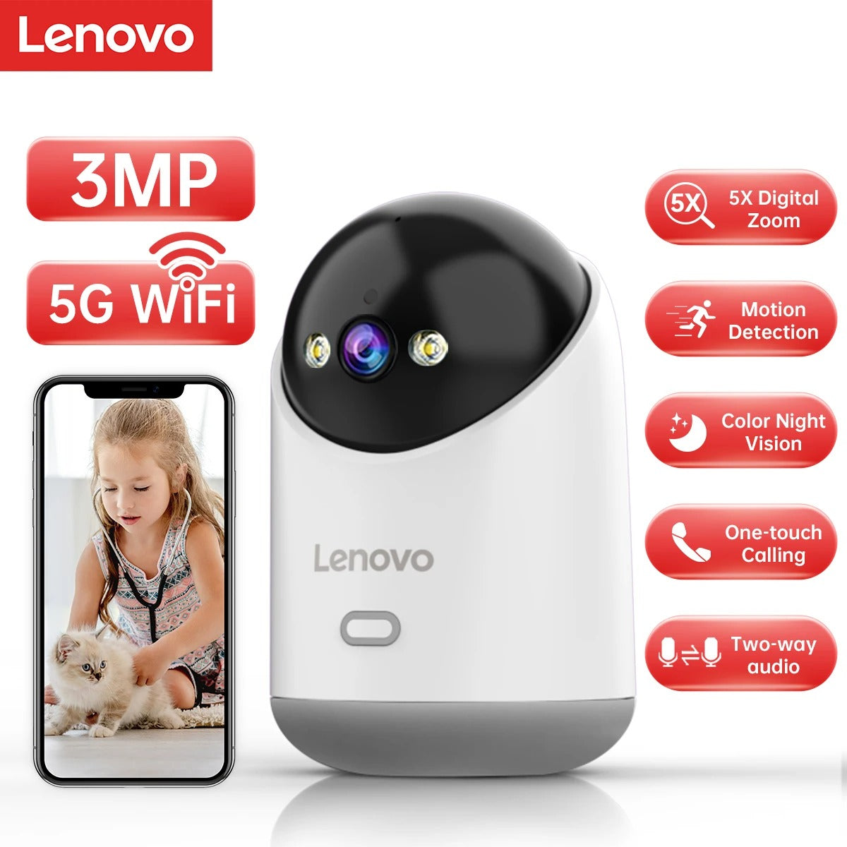 Lenovo 3MP Super HD Camera